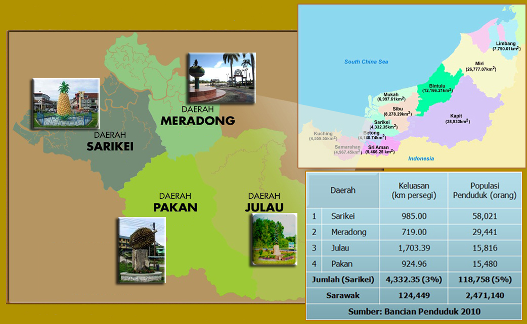 sarikei division map